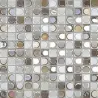 Mosaïque Clavier Beige Gris Mix brillant 31,5 x 31,5 cm